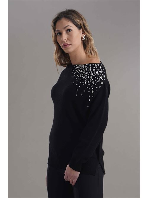Maglia in misto cashmere Love To Love by Gai Mattiolo | LV2061NERO